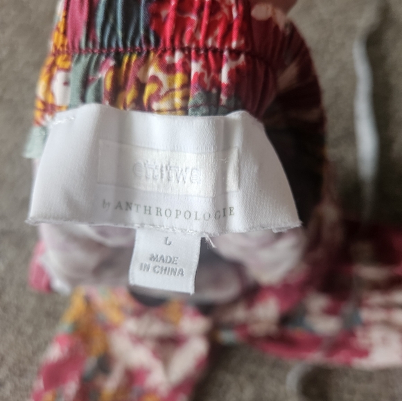 Ett Twa By Anthropologie Floral Wide Leg Lounge Pant Large - Picture 6 of 7